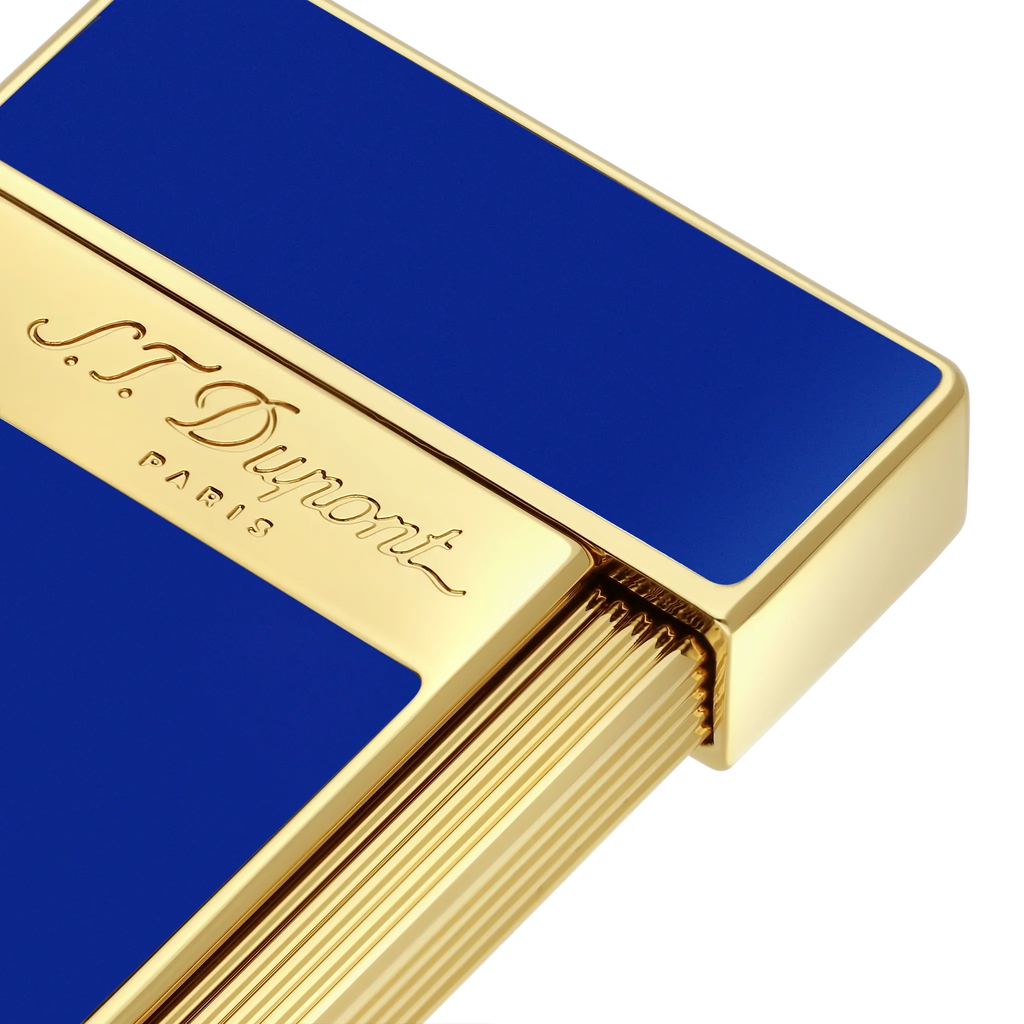 S.T. DUPONT Biggy Golden Blue Lighter/Briquet 025005