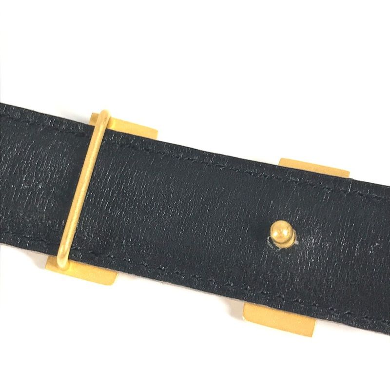 Hermes Belt H Constance Leather Red And Black
