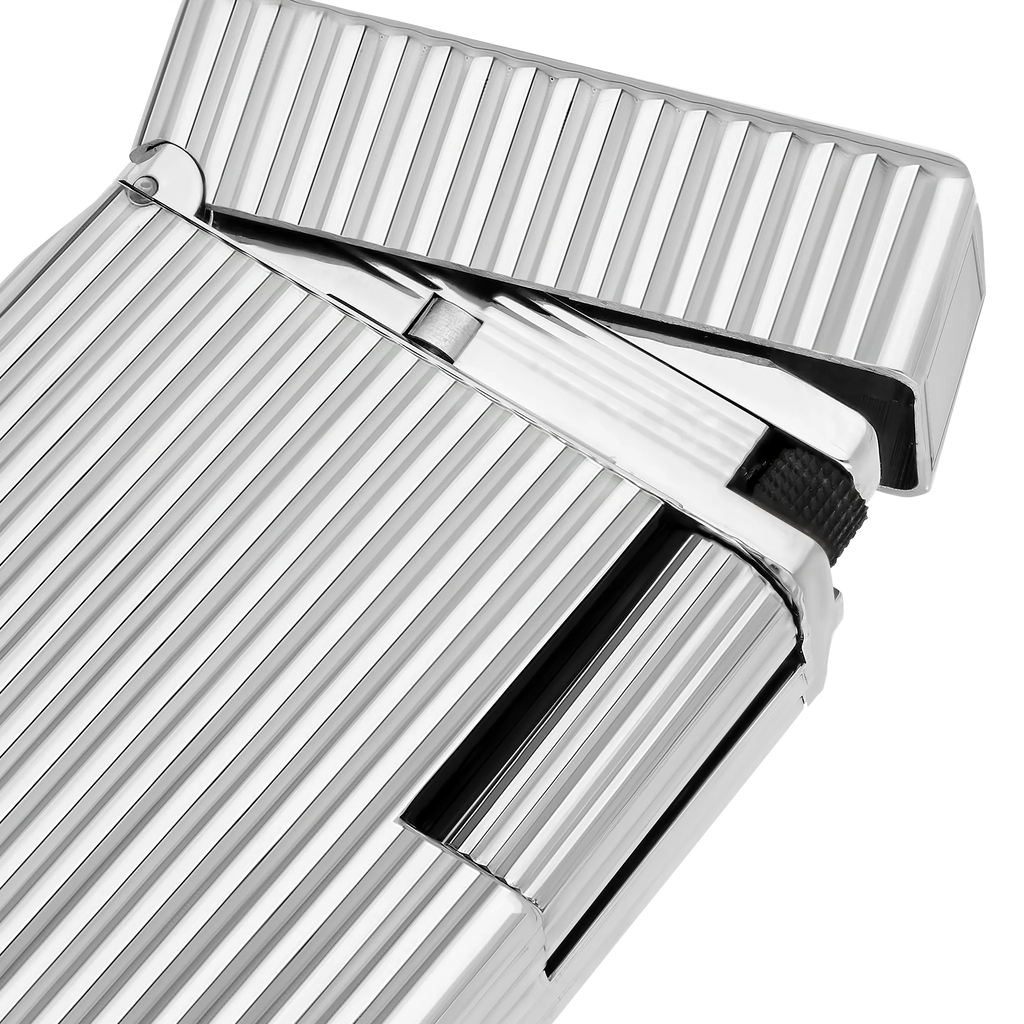 S.T. Dupont Ligne 1 Guilloche Palladium Lighter/Briquet C14021