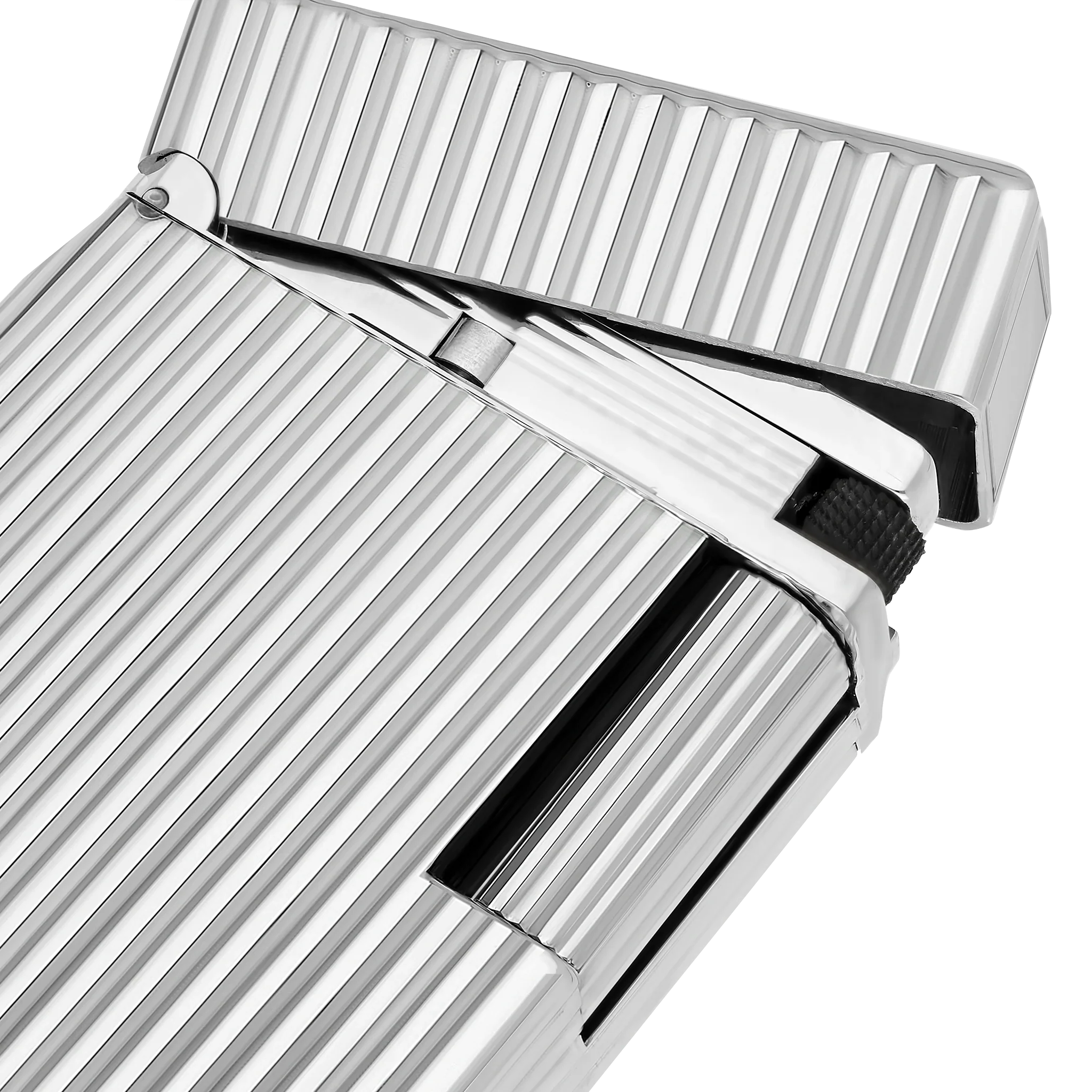 S.T. Dupont Ligne 1 Guilloche Palladium Lighter/Briquet C14021