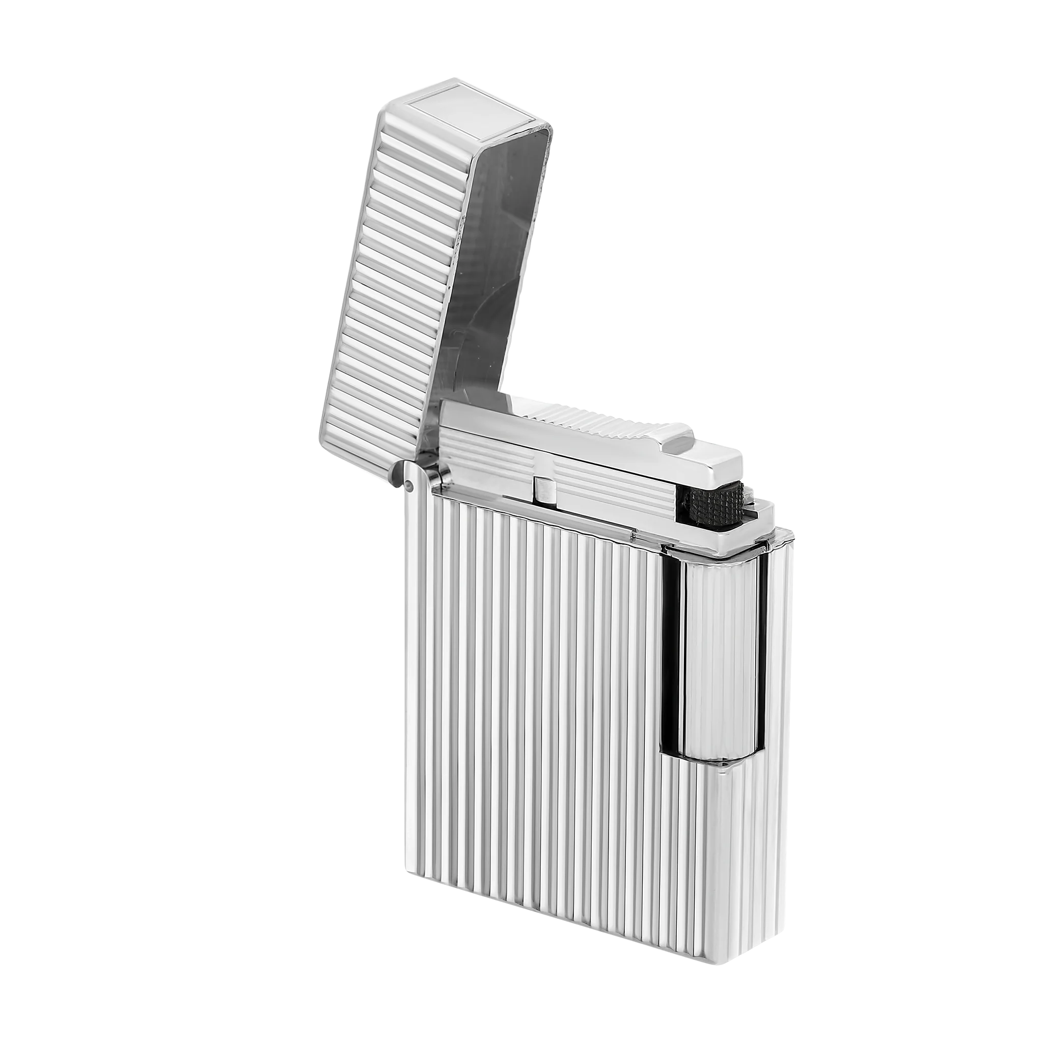 S.T. Dupont Ligne 1 Guilloche Palladium Lighter/Briquet C14021