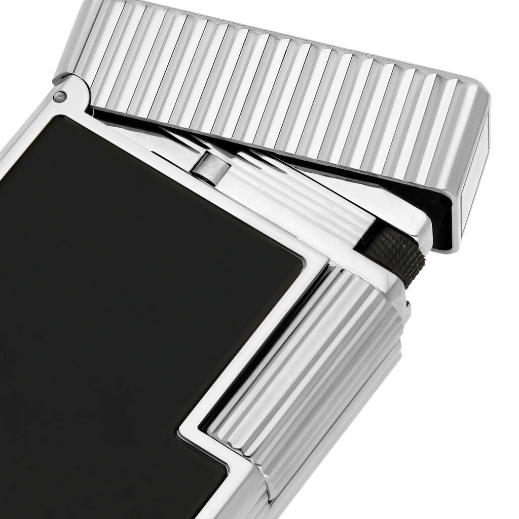 S.T. Dupont Ligne 1 Black Lacquered Palladium Lighter/Briquet C14121