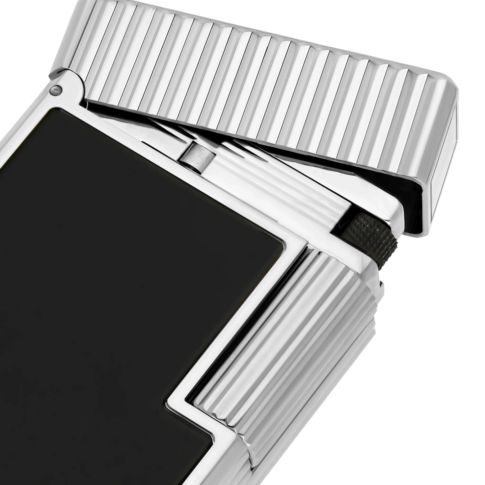 S.T. Dupont Ligne 1 Black Lacquered Palladium Lighter/Briquet C14121