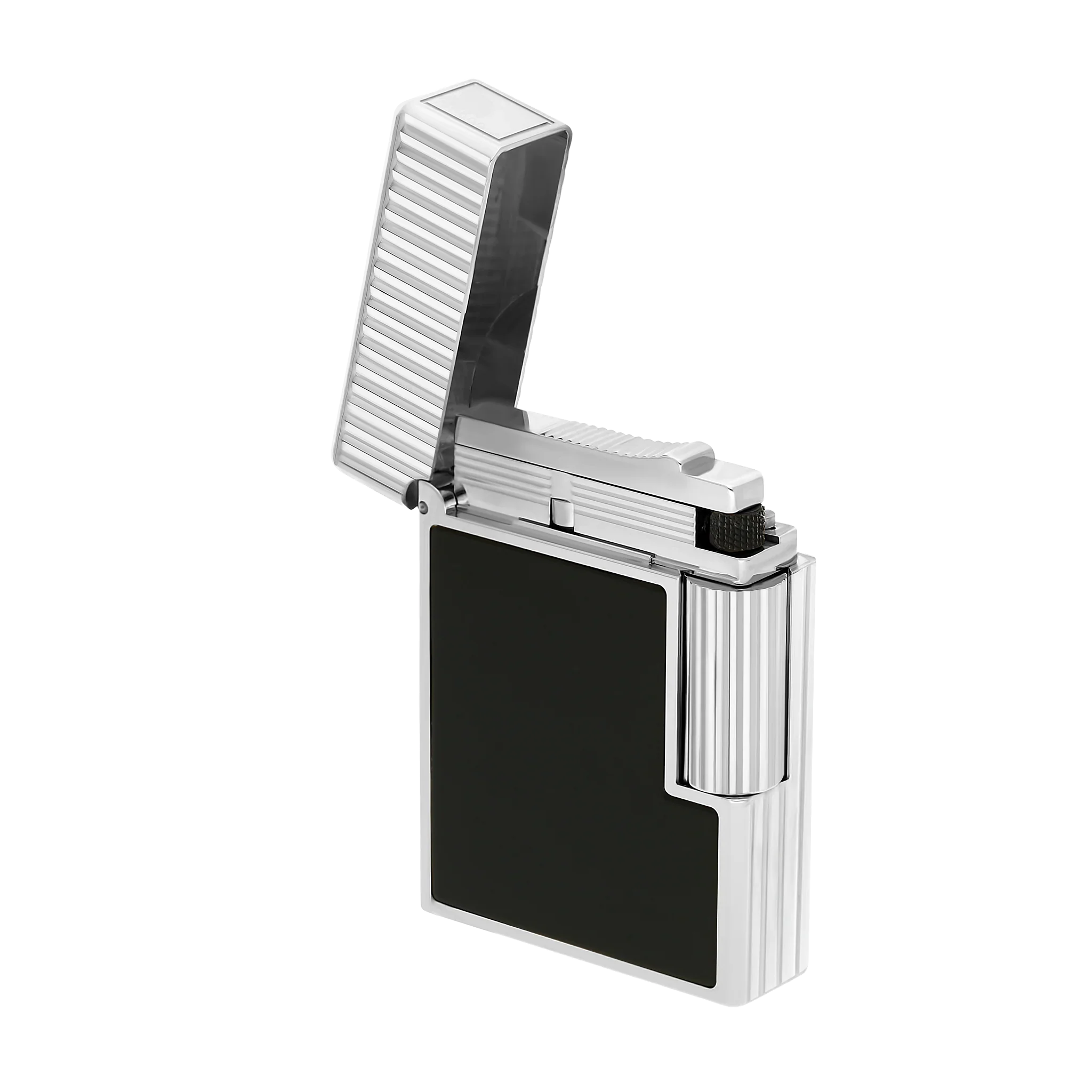 S.T. Dupont Ligne 1 Black Lacquered Palladium Lighter/Briquet C14121