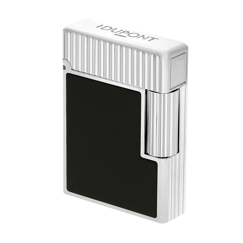 S.T. Dupont Ligne 1 Black Lacquered Palladium Lighter/Briquet C14121