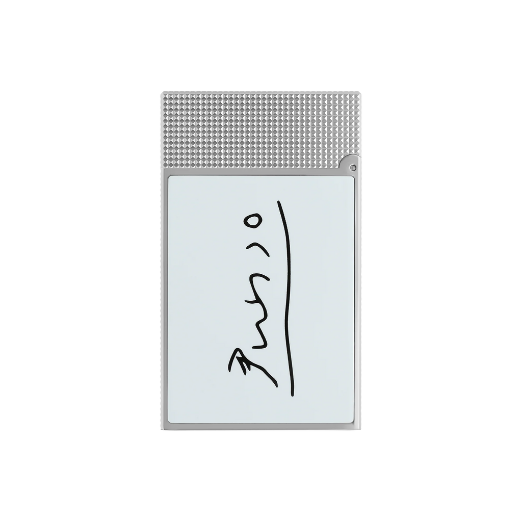 S.T. DUPONT LIGNE 2 PICASSO WHITE LIGHTER/BRIQUET C16001