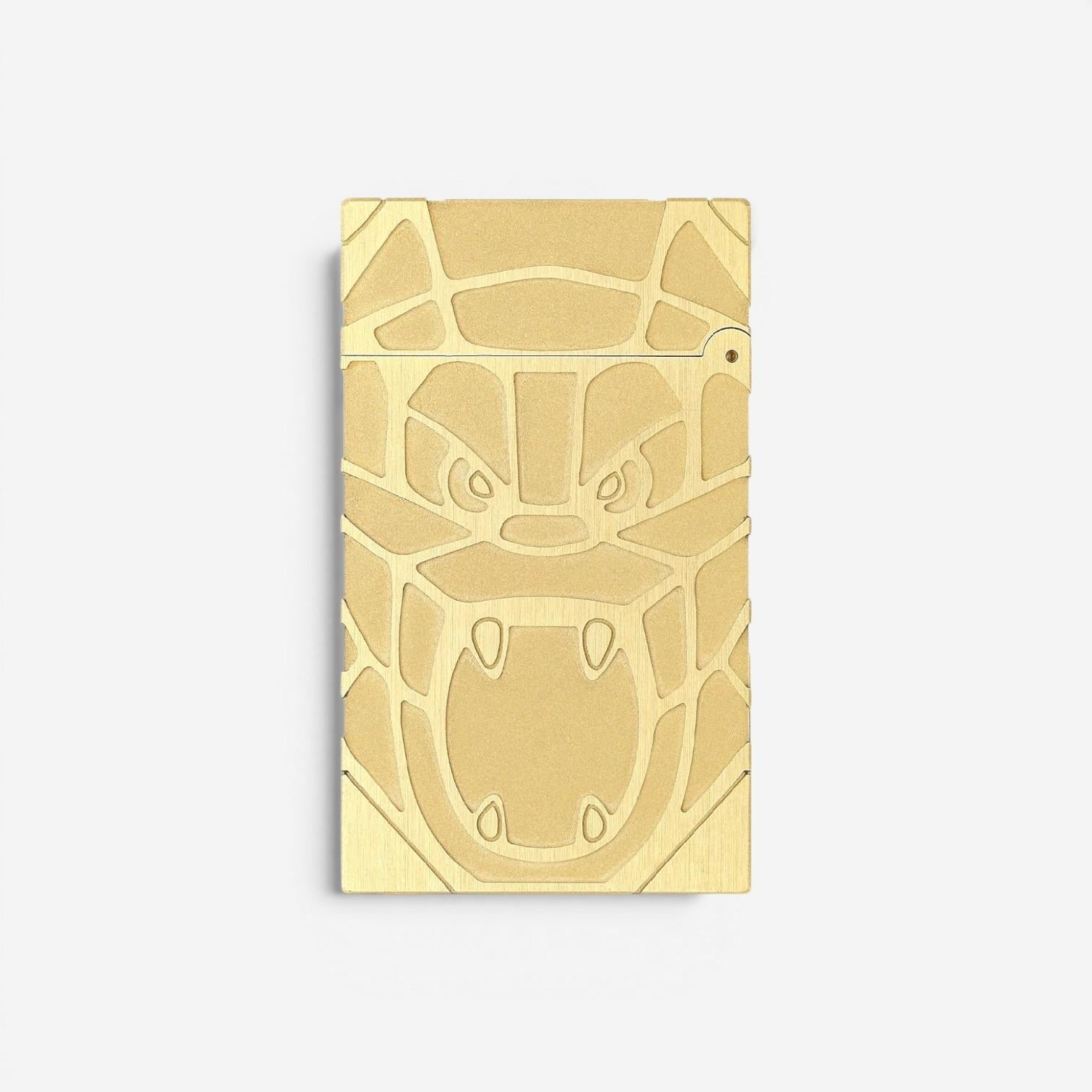 S.T. Dupont Orlinski Kong Line 2 18K Yellow Gold Lighter C16061CL