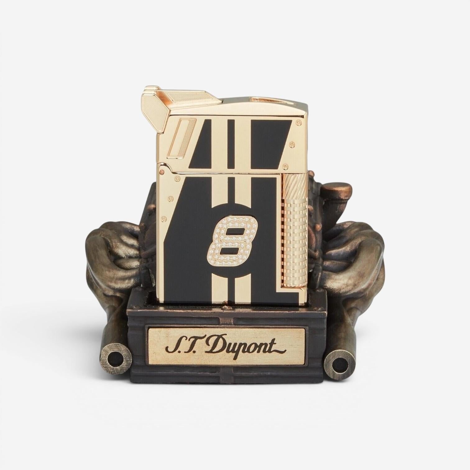 S.T. Dupont 24H Le Mans Limited Edition Smoking Kit, Engine & Lighter C23088HC