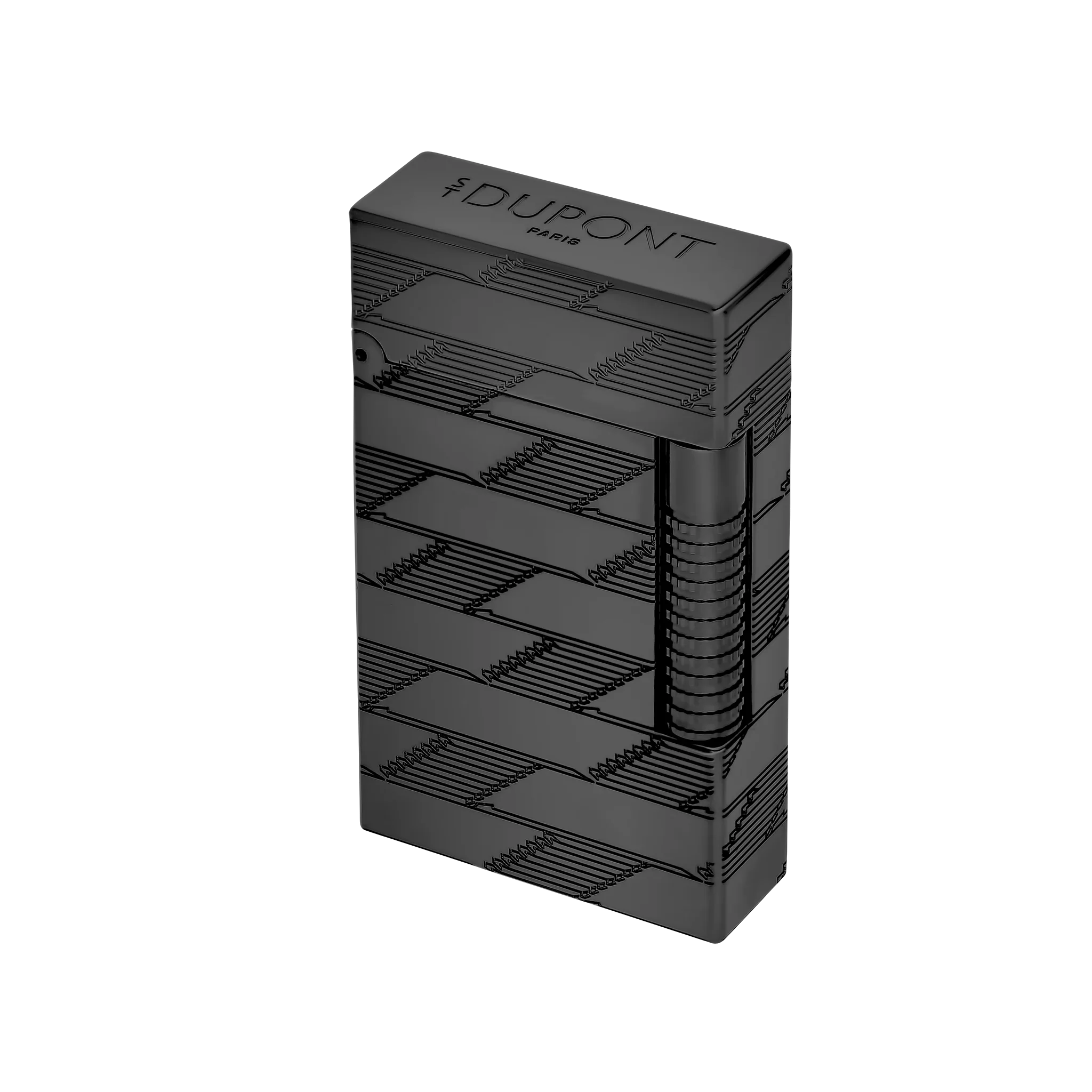 S.T. Dupont Le Grand Guilloche Monogram 1872 Black Lighter/Briquet C23179