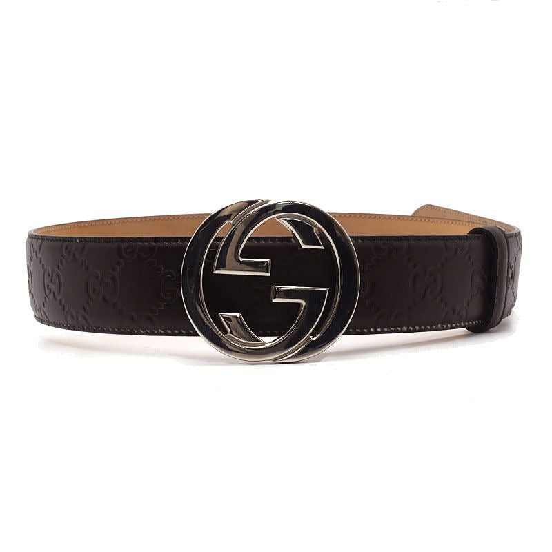 Gucci Interlocking Buckle Belt Black