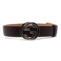 Gucci Interlocking Buckle Belt Black