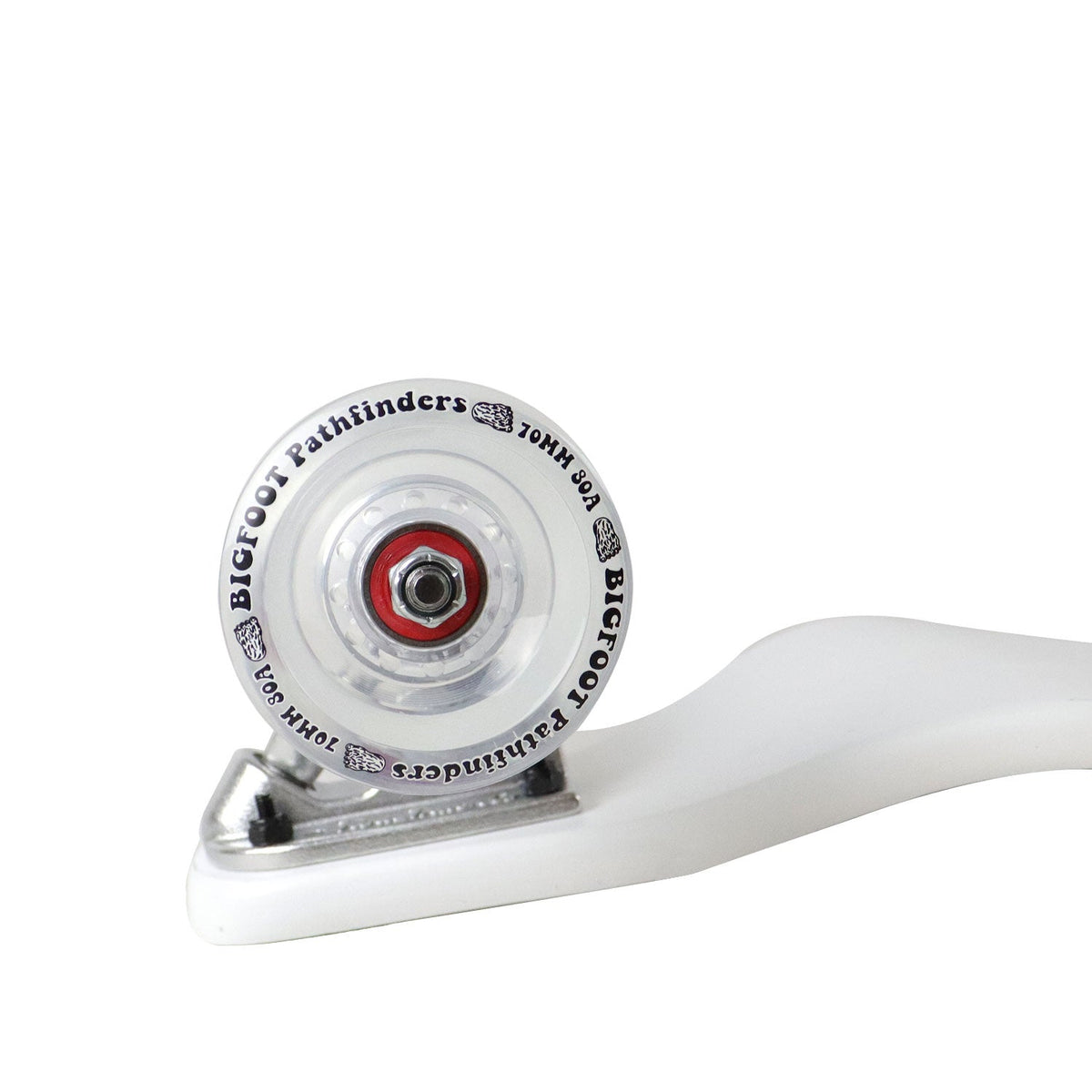 Moose Drop Down Longboard Complete (White) with Paris Trucks, Bigfoot Wheels