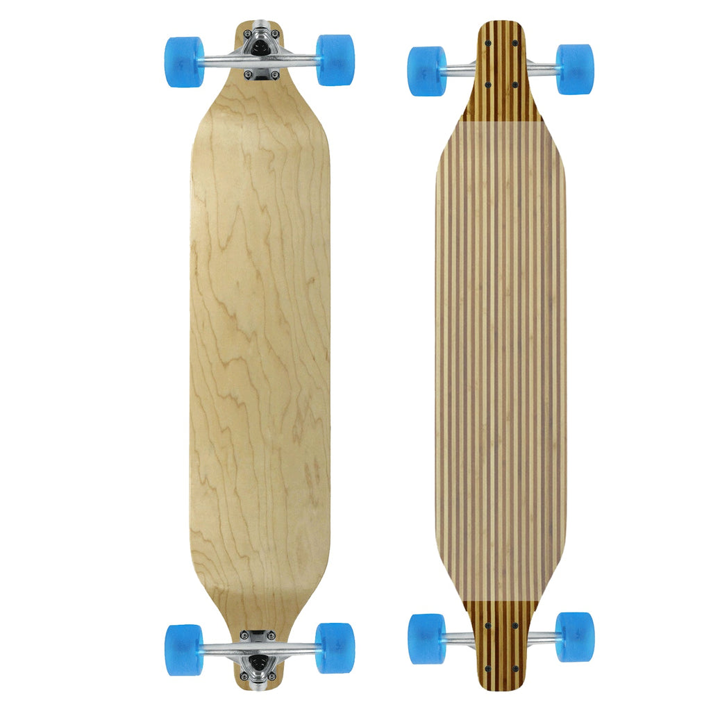Moose Drop Down 8" x 40" Longboard Zebra Bamboo Complete