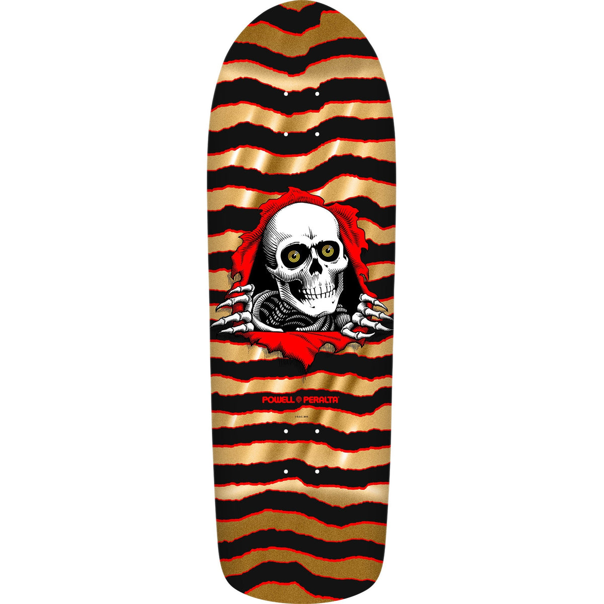Powell Peralta Old School Ripper Skateboard Deck - 9.89″ Gold Foil