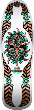 Powell Peralta Nicky Guerrero Mask Deck - 10″ White/Copper Foil **PRE-ORDER**