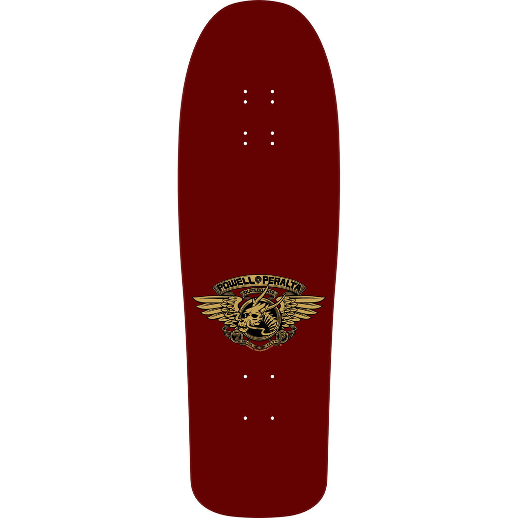 Powell Peralta Skateboard Deck Caballero Mask Burgundy/Gold Foil Old School Reissue