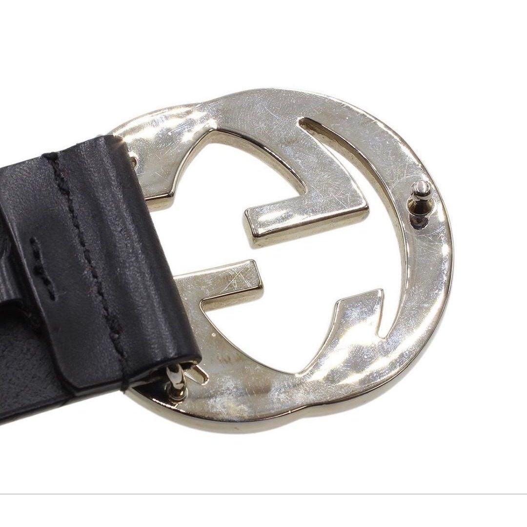 Gucci Interlocking Perforated Leather Belt
