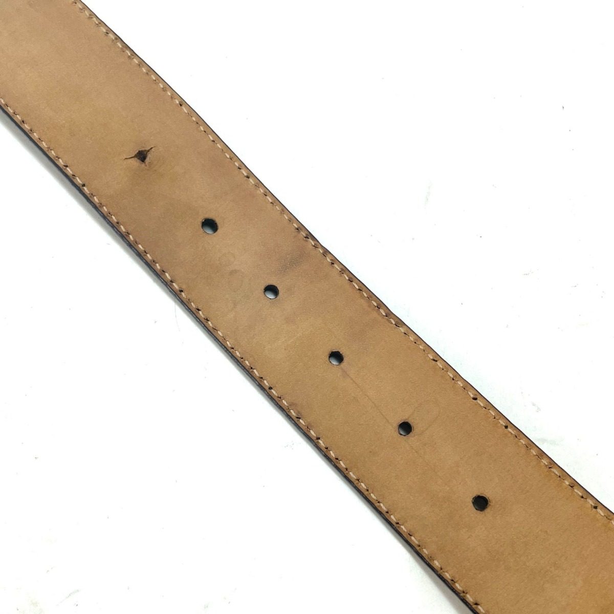 Gucci Interlocking Buckle Guccissima Leather Belt Black