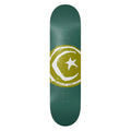 Foundation Skateboard Deck Star and Moon Green 8.25" x 31.63"