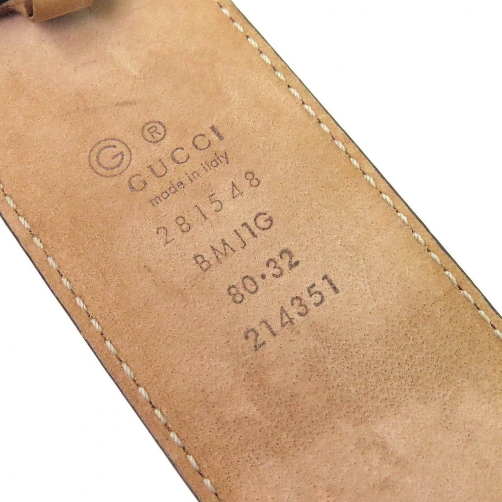 Gucci Micro Guccissima Leather Belt Red Gold