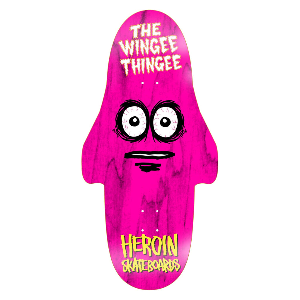 Heroin Skateboard Deck Wingy Thingee (Assorted) 15.25" x 31"