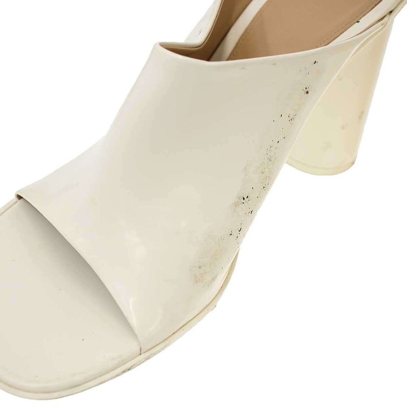 Bottega Veneta Atomic Mule Heeled Sandals White 40
