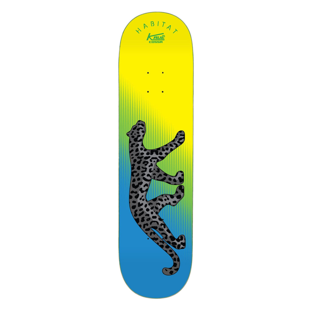 Habitat Skateboard Deck Kaue Cossa Onca Yellow/Blue 8.25" x 32.25"