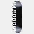 Hardbody Skateboards Classic Logo Deck 8.25" Short Black - White
