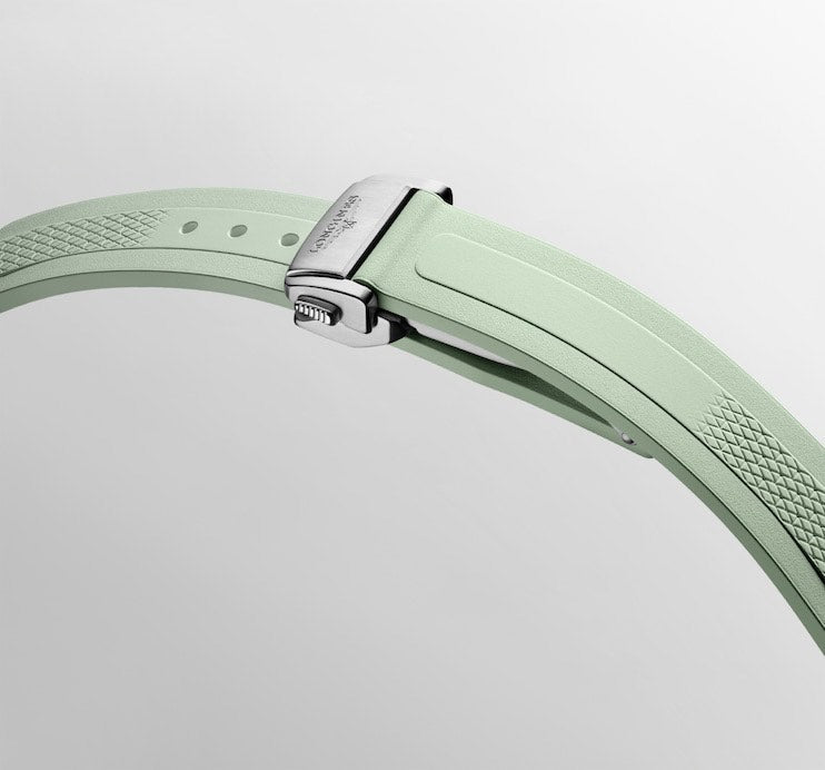 Conquest Auto 34 mm Green on Rubber Strap *