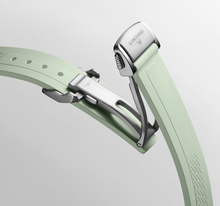 Conquest Auto 34 mm Green on Rubber Strap *