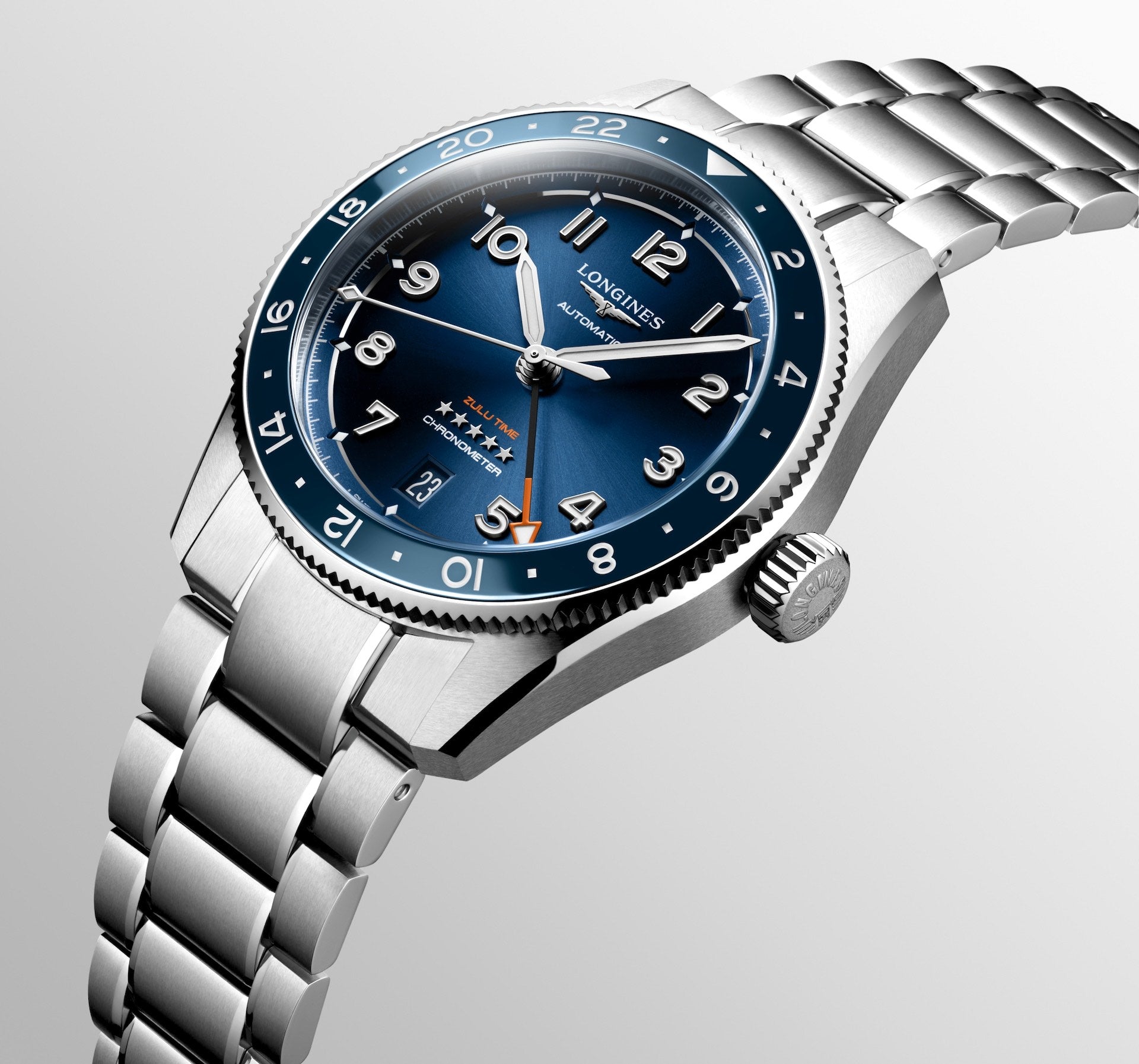 Spirit Zulu Time GMT 39 mm Blue