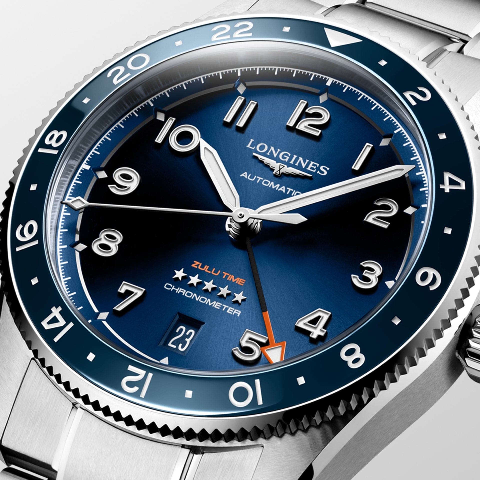 Spirit Zulu Time GMT 39 mm Blue