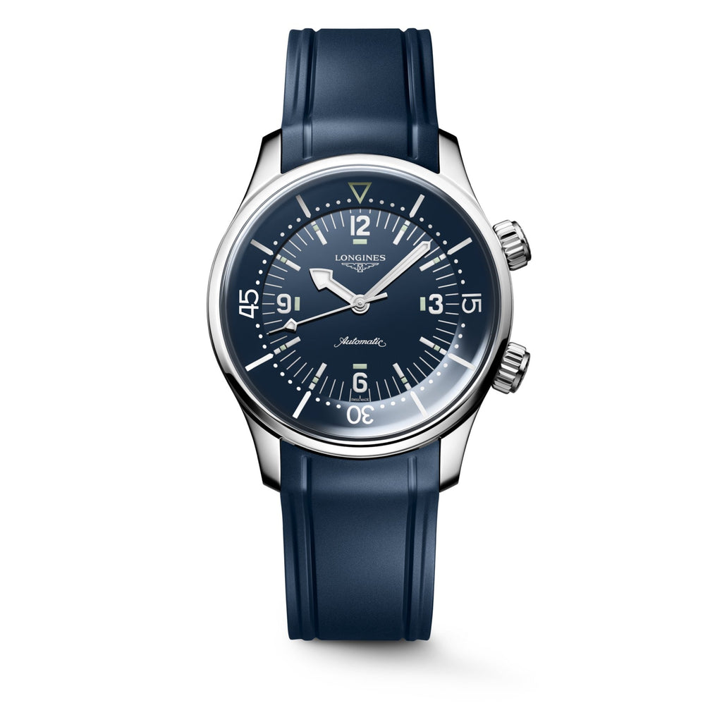 LEGEND DIVER 39 mm blue rubber strap