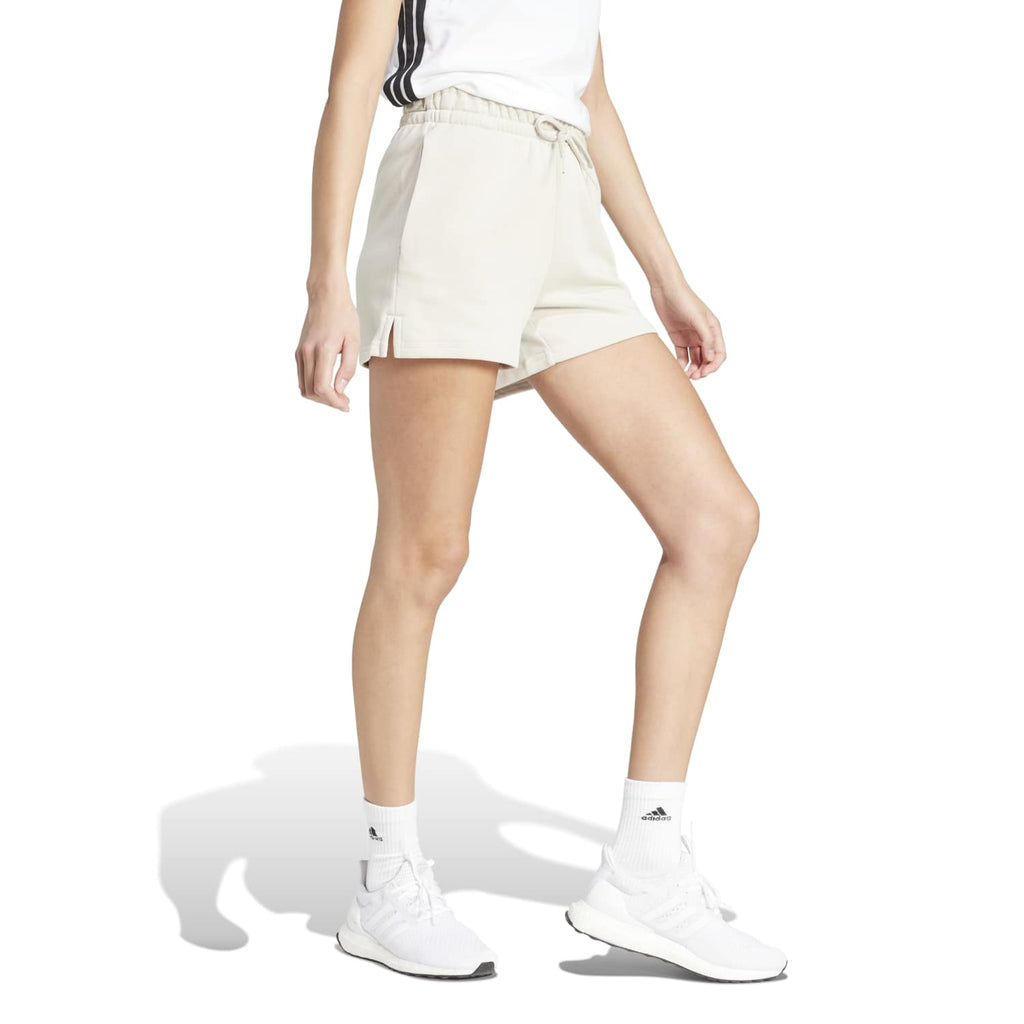 Essentials 3 Stripes Cotton Shorts - Womens