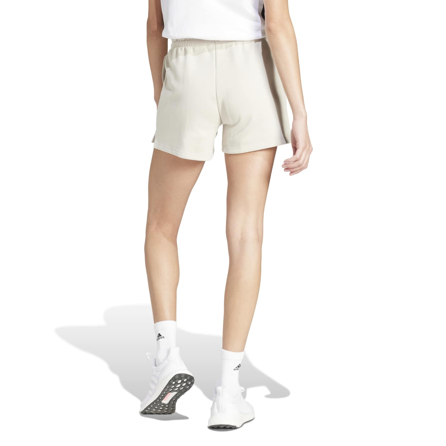 Essentials 3 Stripes Cotton Shorts - Womens