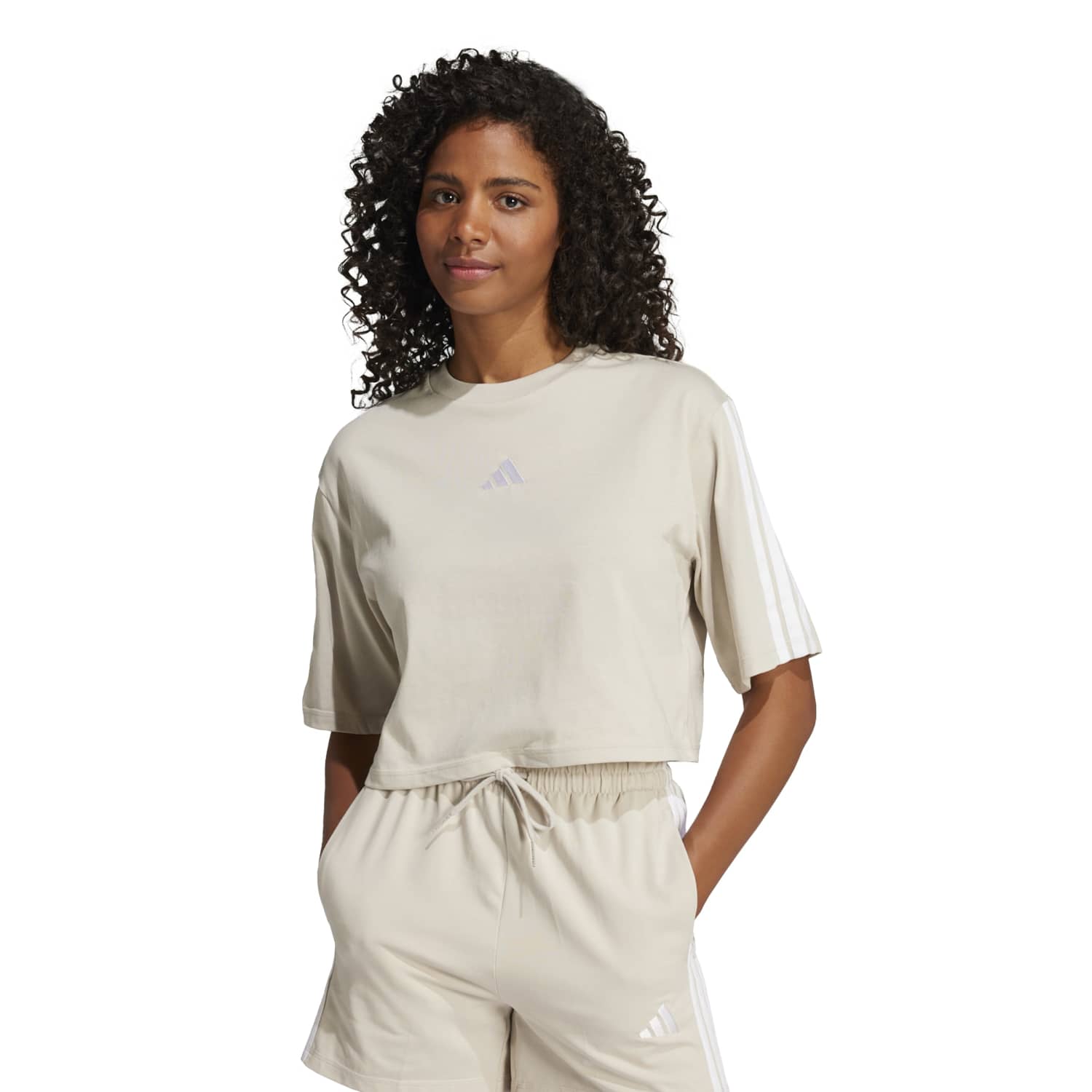 Essentials 3-Stripes Loose T-Shirt - Womens