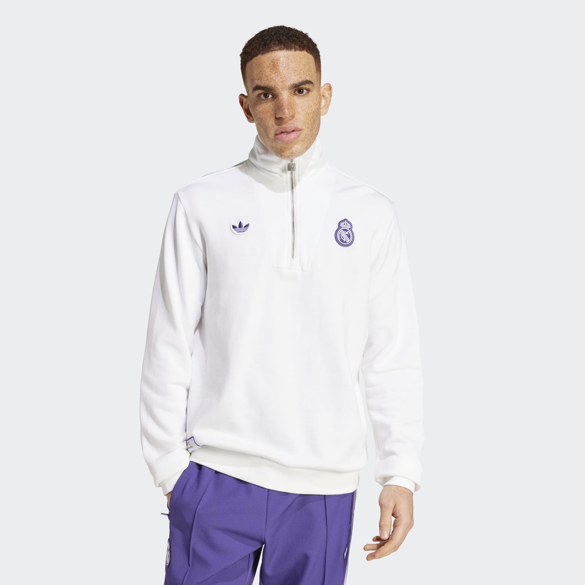 adidas Real Madrid Icon Half Zip Top