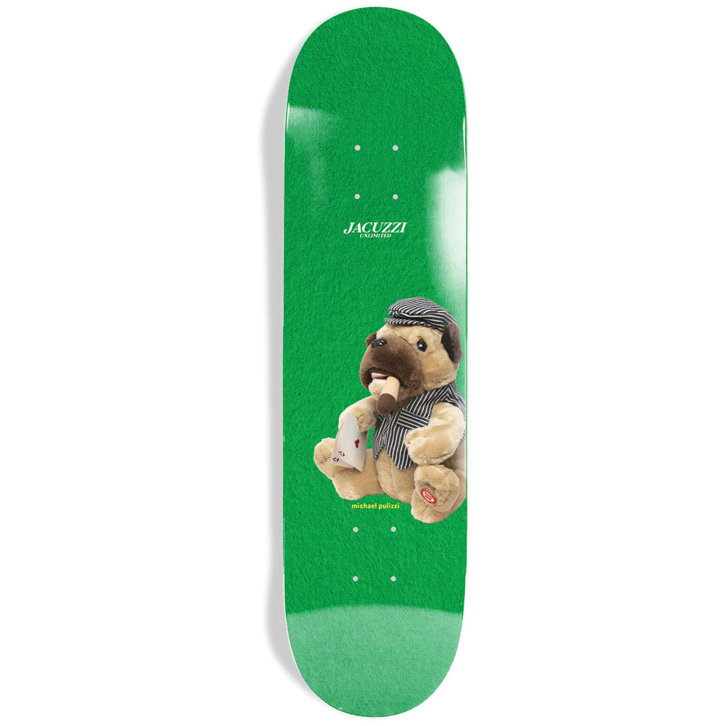 Jacuzzi Skateboard Deck Michael Pulizzi Hold Em Green 8.375" x 32.1"