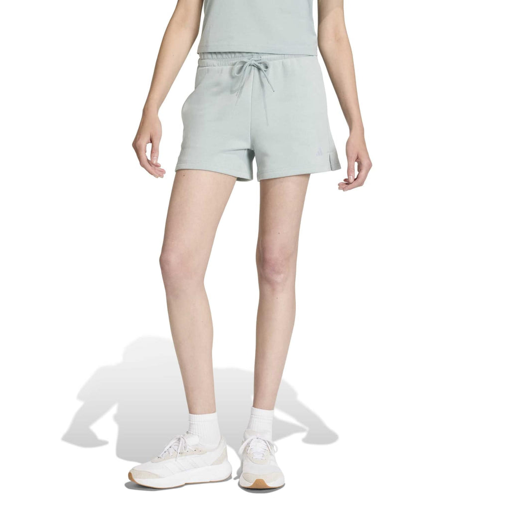 Essentials 3 Stripes Cotton Shorts - Womens