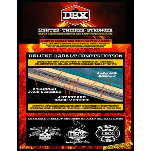 Krooked Skateboards Bobby Worrest Struggual DBX Basalt Deck 8.25" Glow Ink