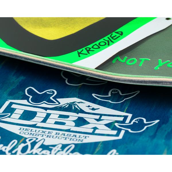 Krooked Skateboards Bobby Worrest Struggual DBX Basalt Deck 8.25" Glow Ink