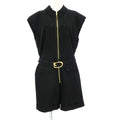 Gucci Jumps Silk Leather Belt