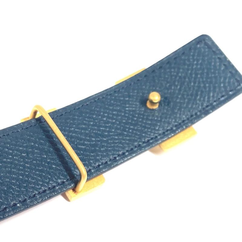 Hermes Belt H Constance Mini Leather Red And Navy