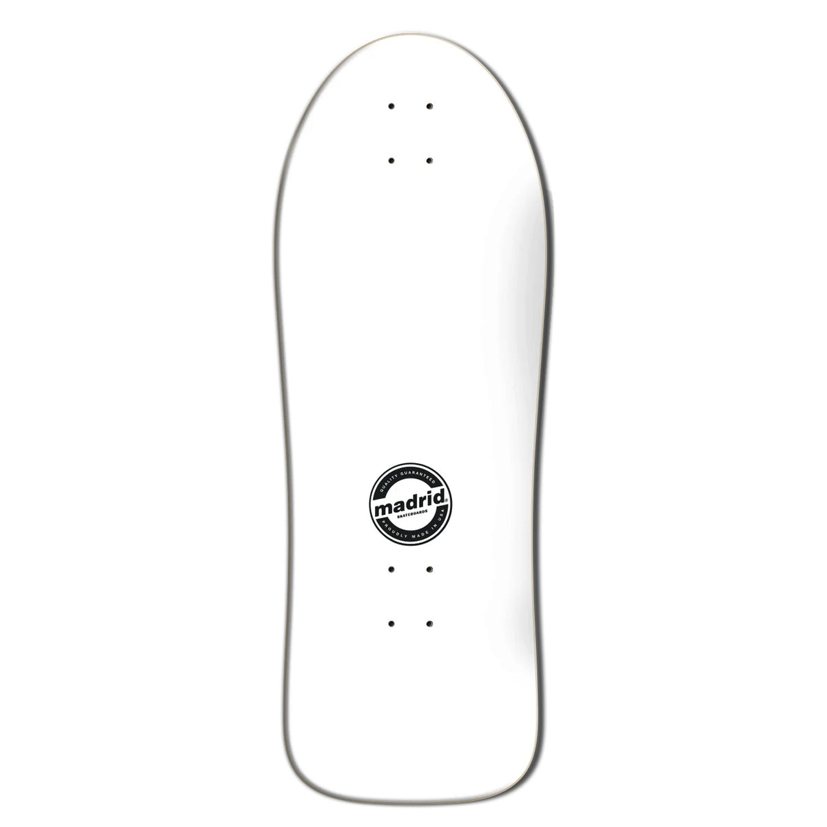 Madrid Skateboard Deck Gary Sanderson Atomic Man Reissue White 10.62" x 30.25"