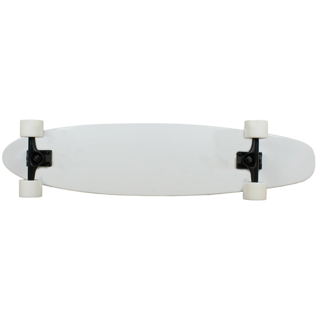 Moose Longboard Complete 9" x 40" Kicktail WHITE