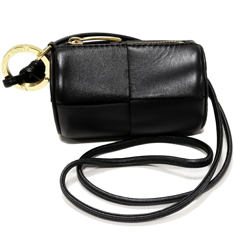 Bottega Veneta Airpods Case Accessory Cassette Calfskin Black Earphone