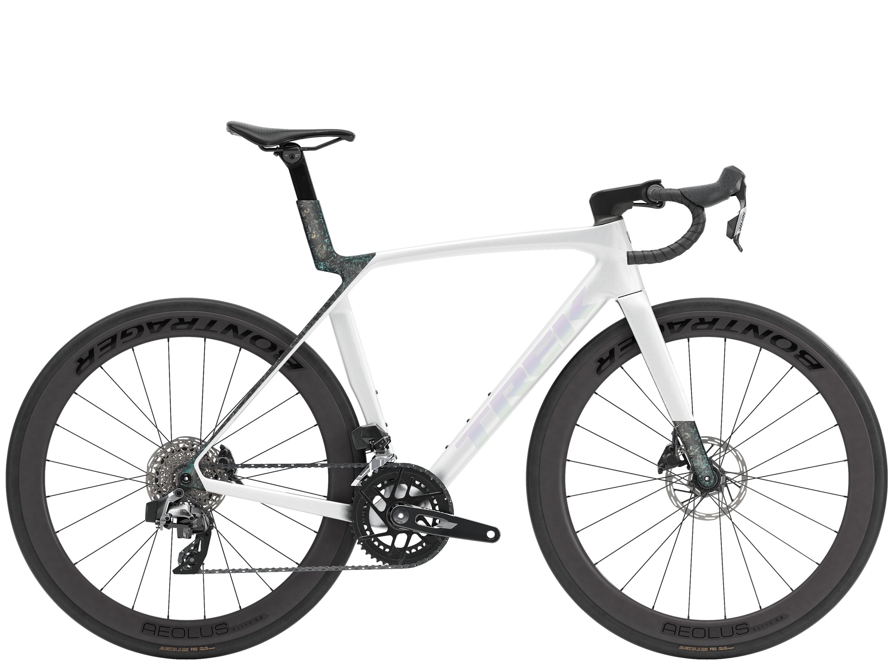 Madone SL 6 AXS M Gloss Crystal White/Matte Deep Smoke