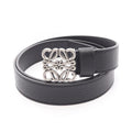 Loewe Belt Chunky Anagram Black Leather