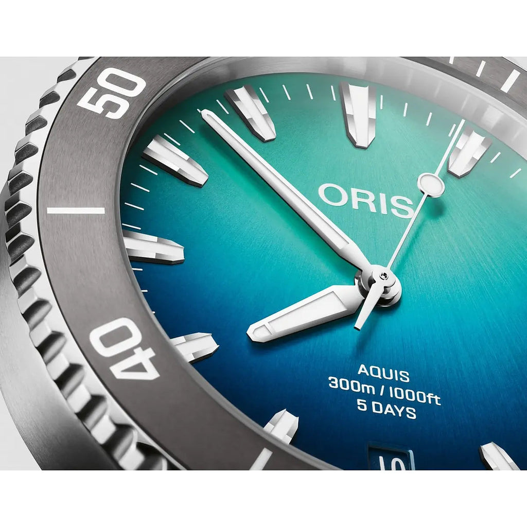 Oris Aquis Date Great Barrier Reef Iv Blu 01 400 7790 4185-Set