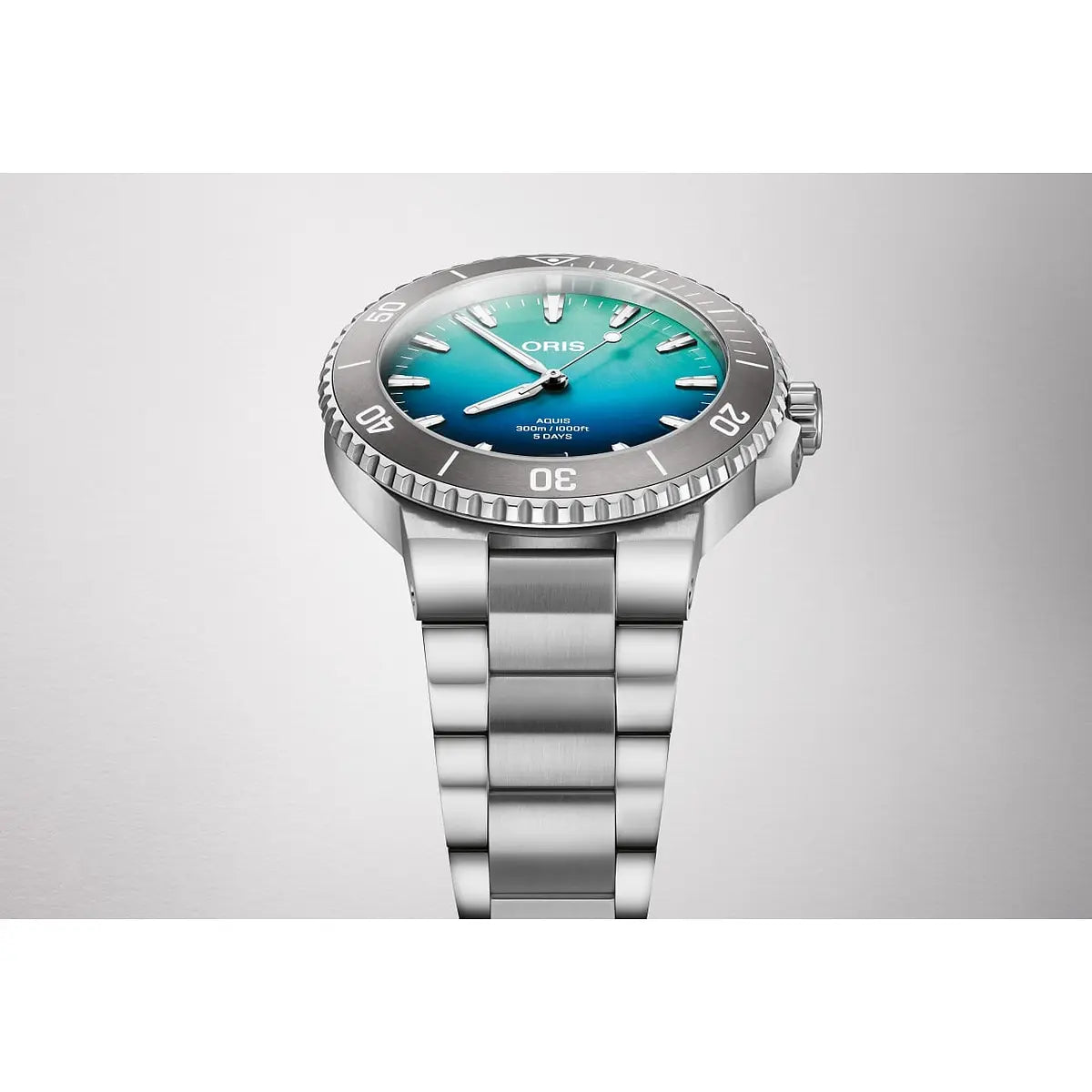 Oris Aquis Date Great Barrier Reef Iv Blu 01 400 7790 4185-Set